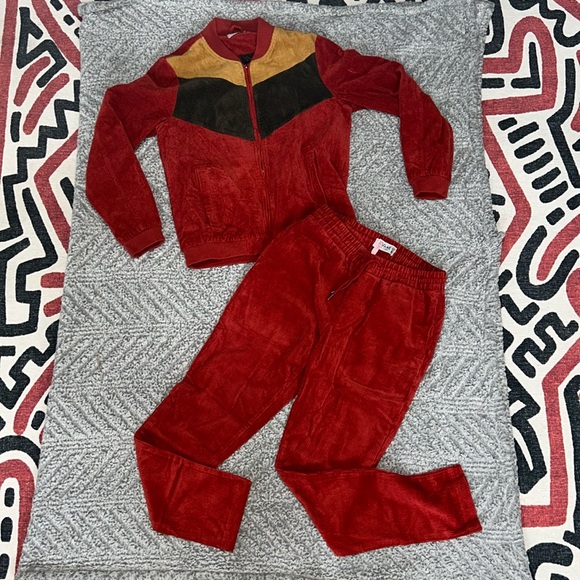 2 piece corduroy jogger pantsuit - Picture 2 of 14